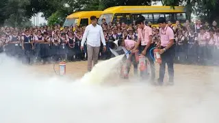 Mock drills for Fire hydrant system and fire extinguisher @Shiva school Malan