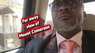 A far away view of Mount Cameroon 