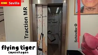 Nice Schindler Traction elevator @ Flying Tiger, Sevilla, Spain