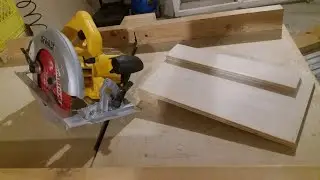How to make a circular saw guide for cross cutting wood
