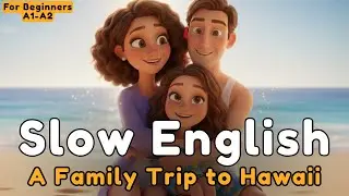 A Family Trip to Hawaii in Slow English 🌊🌴 | Easy Travel Story for Beginners (A1&ndash;A2)