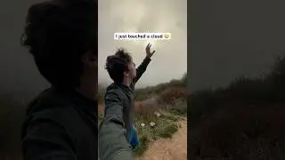 Touching a cloud 🤯 #clouds #sky #weather