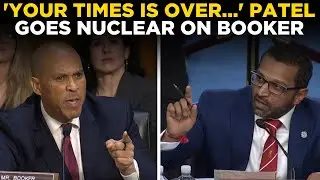 LIVE: Kash Patel Fiery Clash With Cory Booker During Senate Testimony | Donald Trump | Hearing LIVE