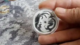 dragon and phoenix coin silver tube first