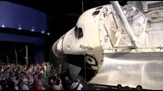 Inside Space Shuttle Atlantis exhibit at Kennedy Space Center Visitor Complex