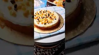 Butterscotch Choco Chips Cake Layering | Cake Crumb Coat #caketutorial #cakemaking #cake #shorts