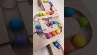 marble Run Race ASMR&nbsp;#193&nbsp;Wooden Wave Course Colorful Marbles&nbsp;#marblerun&nbsp;#marblerunrace&nbsp;#asmr