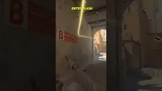 B Site Entry Flash From Tunnels CS2 #shorts