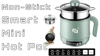 Smart Mini Non-Stick Hot Pot with Stainless Steel Steamer Basket