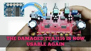 как починить сломанный усилитель tpa3116d2, неисправный усилитель tpa3116d2 пришел в норму