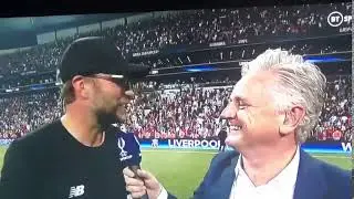 Klopp on Adrian after Liverpool won Supercup