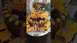 Excavator Cake #cake #kueultah #kuetart #cakedecorating #kueulangtahun #birthdaycake #shorts
