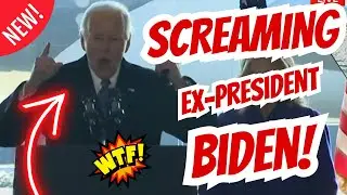 Joe Biden SCREAMING INCOHERENT Speech Today as He Departs DC!