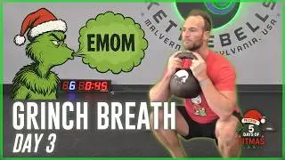 Grinch Breath EMOMs – Brutal 30 Min Kettlebell Workout at Home | Day 3 Fitmas