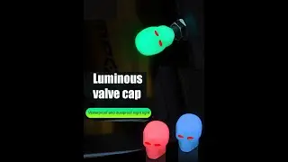 Luminous Valve Cap Glow In The Dark Universal Fluorescent Car Tire Valve Caps