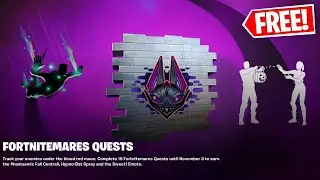 How to Unlock *FREE* Fortnitemares Rewards | Blood Moon Rising and Tricks & Treats Questlines