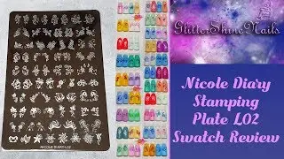 Nicole Diary Stamping Plate Swatch Review Featuring L02