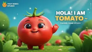 Hola! I Am Tomato 🍅 | Healthy Food Poem for Kids | Fruit Babies Studio