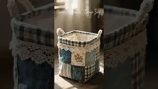 Minimalist Fabric Storage Bag &ndash; Japandi Country Style #handmadebag #bagdesign