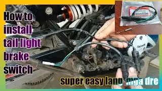 #19. How to install tail light brake switch