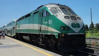 GO 1020 - 651 With 359 Pulling Into & Departing Bronte