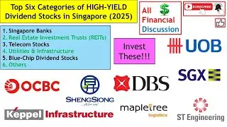 Singapore Dividend Stocks: DBS, UOB, OCBC, Mapletree, Keppel, SGX, Sheng Siong & ST Engineering.