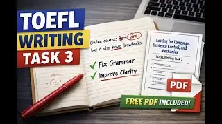 TOEFL Academic Discussion: Как редактировать текст для ясности, грамматики и контроля + Урок по р...