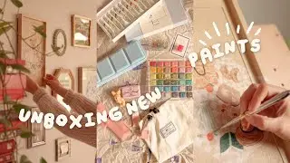 Unboxing art supplies that inspire me to paint 🎨 Sui Gouache
