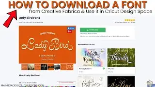 How to Download a Font from Creative Fabrica | Install & Use Fonts in Cricut Design Space