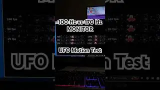 100Hz 1ms IPS vs 170Hz 0.5ms IPS Monitor Test #shorts #monitor #comparasion #acer #gamingmonitor #pc