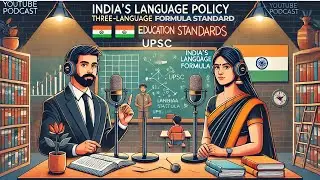 🎙️ India&rsquo;s Language Policy: Three-Language Formula & Education Standards | UPSC Podcast 🎧📚- 423