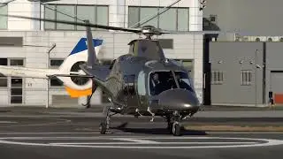 JA70MK（AW109SP）群馬ヘリポートRW30離陸