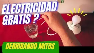 Se PUEDE Tener Luz Gratis ? 🤔 GENERAR ELECTRICIDAD con Agua, mito o verdad?