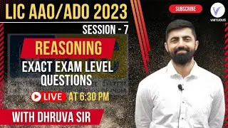 LIC AAO/ADO Prelims 2023 Reasoning Set-7 || Exact Exam Level Practice