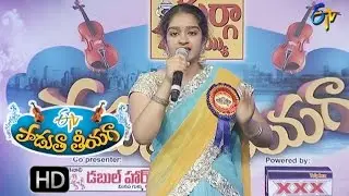 Jeevitame Saphalamu Song - Anisha Performance in ETV Padutha Theeyaga - 6th June 2016