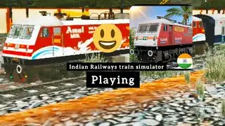 Iam playing Indian Railways train simulator 🥳 first time in Android