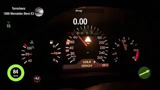 Terrorbenz garage 100-200 km/h record (Fastest W210 street car )