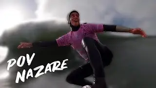 POV NAZARE 🌊 Justine Dupont 🏄🏼&zwj;♀️ Big Waves Surfing  2020