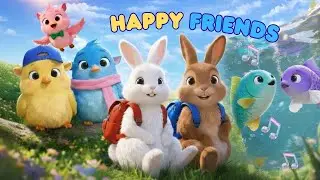 Tiny Friends 🎶 Fun Kids Song | Happy & Educational