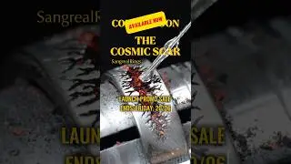 JUST LAUNCHED! www.SangrealRings.com  🔥 #cosmicscar #mensweddingband #wearyourfire #titaniumring