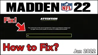 How to fix Madden 22 Connection Issue/ Community Files Tab for Xbox and PlayStation