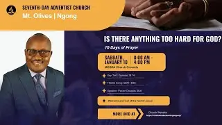 AFTERNOON SERVICE || 10 DAYS OF PRAYER || PST. DOUGLAS ATUTI || 10/01/2026 A