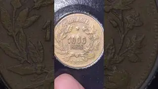 1000 R&eacute;is 1927 esse erro aumenta o valor da moeda veja ￼
