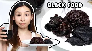 Eating Only Black Food for 24 Hours | TINA TRIES IT