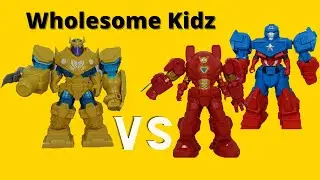 Mechstrike Thanos VS Ironman and Captain America | toy Video