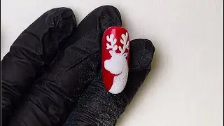 Christmas Reindeer Nail Art Tutorial