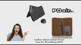TOP Quality PDair BlackBerry KEY2 Genuine Leather Wallet Sleeve Cases, Handmade Folio Cover - REVIEW