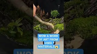 WOW A WORK OF ART FROM USED MATERIALS😱 #art #experiment #science#diy #shorts #youtubeshorts