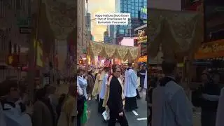 Eucharistic Procession Times Square. #EucharisticProcession. #Catholic.