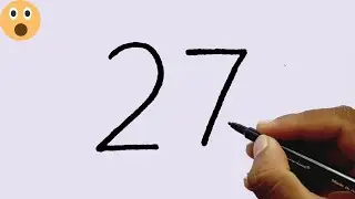 Easy Drawing Ideas From Number 27 In Just 10 Minutes | Step By Step Drawing Tutorial 